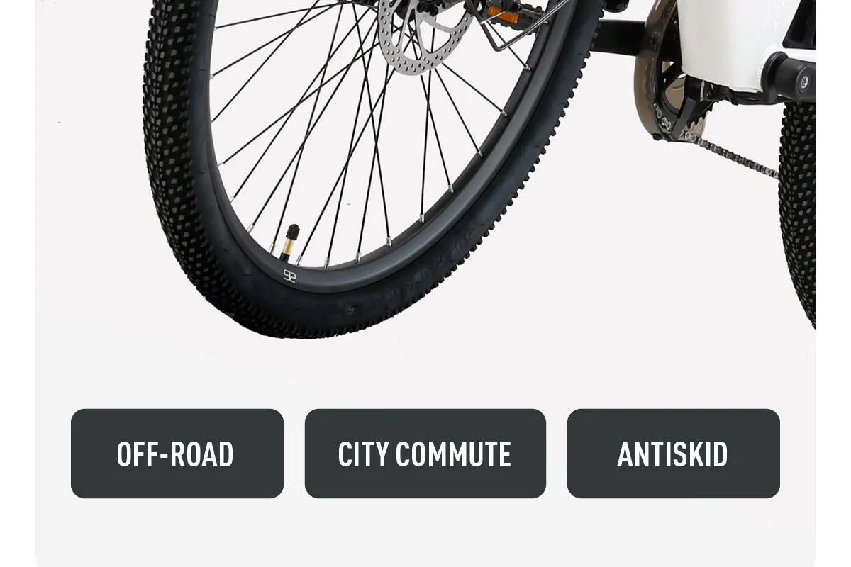Electric Bicycle 26" 250W Motor 7S Removable Li-Battery Pedal Assist with Basket Luggage Rack Urban Unisex City Commuter E-bike