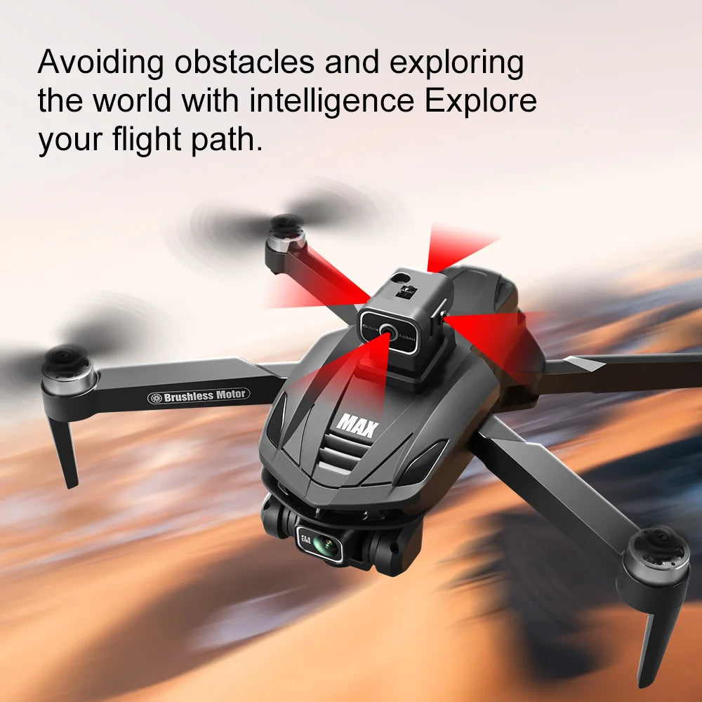 2025 New V168 Max Drone 8K Professional 5G GPS HD Dual Camera Photography 5KM Brushless Foldable Large Screen RC Quadcopter Toys