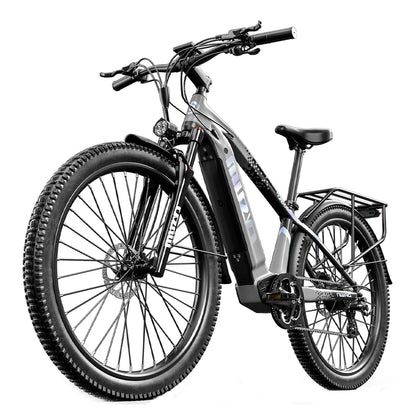 Electric Bicycle 48V 14AH Lithium Battery Electric Mountain Bike 100km Range 27.5" Spoke Wheel 7 Speed Adults Mountain E-bike