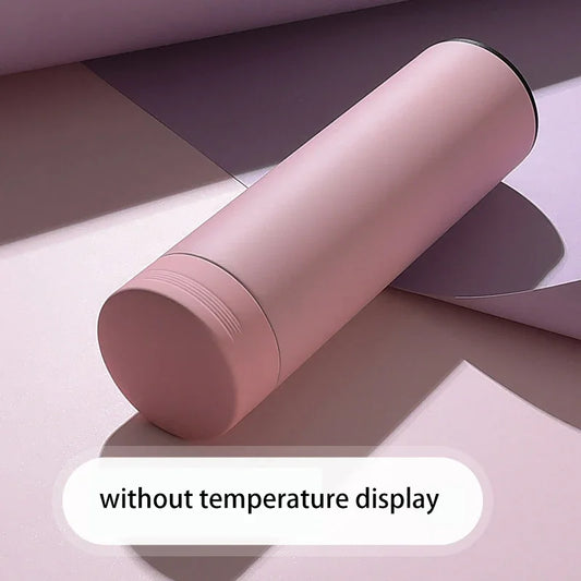 500ml Insulated Thermal Water Bottle with Digital Temperature Display - Leakproof Stainless Steel Vacuum Flask for Coffee and Milk