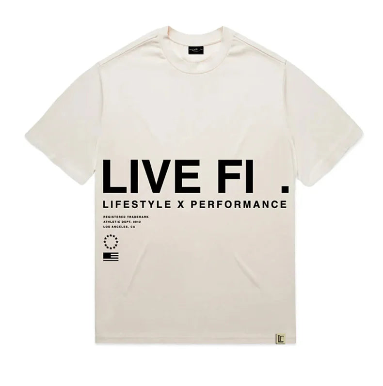 Men's Casual Summer T-Shirt for Fitness and Running - Short Sleeve Oversized Hip-Hop Style Top