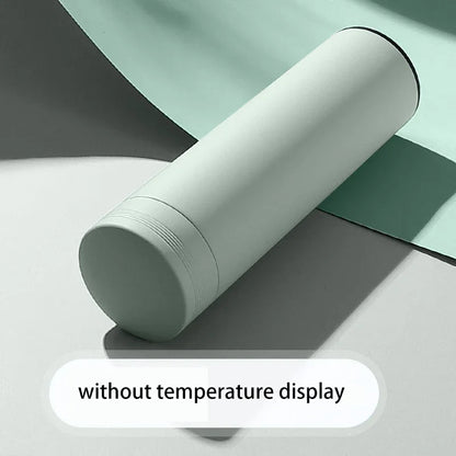 500ml Insulated Thermal Water Bottle with Digital Temperature Display - Leakproof Stainless Steel Vacuum Flask for Coffee and Milk